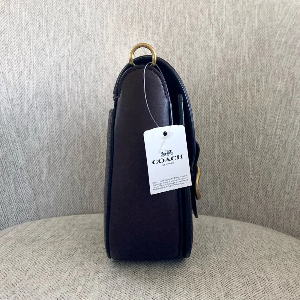 Coach Tabby Oxblood Saddle 20 Shoulder Crossbody Bag - Picture 7 of 14